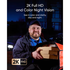 2K Video Doorbell E340 8GB Local Storage with Chime - No Monthly Fees