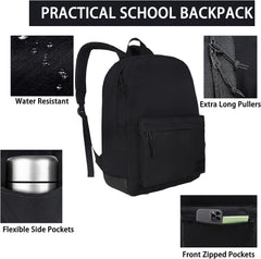 Lightweight Casual Backpack for Men and Women, Water-Resistant Mens Backpack, Rucksack for Men, School Bag for College, School Backpack for Boys and Girls