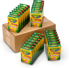 Crayons Bulk (24 Packs), Teacher Classroom Must Haves & Essentials, School Supplies for Kids, Gifts, Ages 3+ | School Supplies for Kids, Teacher Gifts, Ages 3+