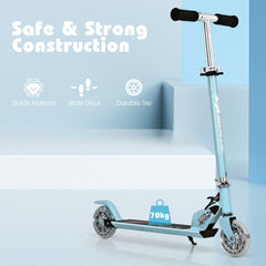 Kids Aluminum Folding Stunt Scooter with LED Wheels