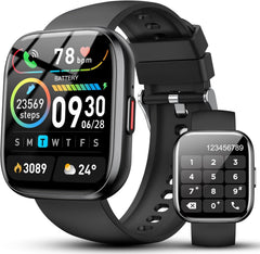 Stylish Smart Watch for All: Answer Calls, Track Fitness, Heart Rate & Sleep, 115+ Sport Modes, IP68 Waterproof for Android & iOS