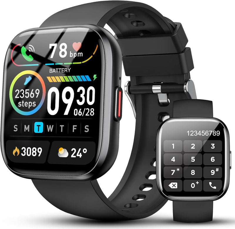 Stylish Smart Watch for All: Answer Calls, Track Fitness, Heart Rate & Sleep, 115+ Sport Modes, IP68 Waterproof for Android & iOS