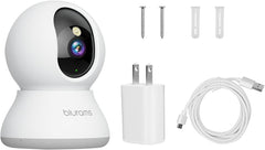 Pet Camera 2K, Indoor Cameras, Dog Camera, 360° Home Security Cameras, Color Night Vision, Motion Tracking, 2-Way Talk, Cloud&Sd, APP Control, Works with Alexa