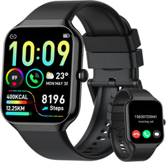 Smart Watch for Men Women Answer/Make Calls, 1.96" HD Fitness Watch with Heart Rate Monitor Sleep Monitor, 113+ Sports Activity Trackers with Step Counter, IP68 Waterproof, Smartwatch for Android/Ios