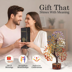 7 Chakra Tree of Life - Stunning Crystal & Gemstone Decor, Perfect Birthday Gift for Women, Elegant Living Room Accessory