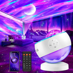 Galaxy Projector - Stunning Star & Moon Light Show with 16 Colors, Bluetooth & Remote Control, Perfect Christmas Gift for Kids & Adults