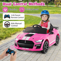 12V Kids Ride on Car Electric Licensed Ford Mustang Shelby GT500 for Kids Aged 3-8