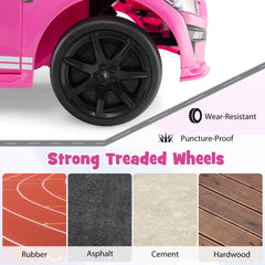 12V Kids Ride on Car Electric Licensed Ford Mustang Shelby GT500 for Kids Aged 3-8