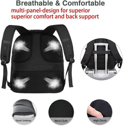 Travel Laptop Backpack Large, 17.3 Inch Backpack 50L School Bag Water Resistant, Work Computer Rucksack for Men anti Theft TSA, Laptop Bags for School College Business