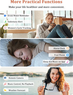 Smart Watch, Alexa Built-In, Answer/Make Calls 44Mm Smartwatch Women Men, 1.83'' Sports Watch IP68 Waterproof, Heart Rate Spo2 Sleep Stress Monitor, Step Counter Watch for Android & Ios Phone