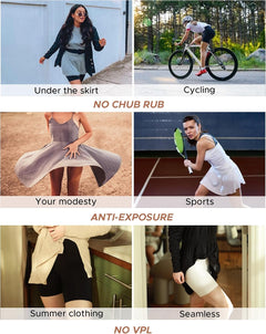 anti Chafing Shorts Women under Dress Skirt Modesty Shorts Ladies Smooth Slip Short 3 Pack