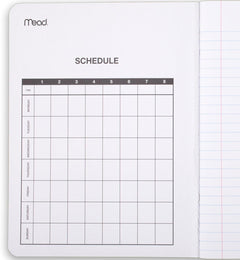 Composition Notebook, Wide Ruled 7.5" X 9.75" Paper, 100 Sheets, Assorted Colors, 6 Pack (950054-ECM)