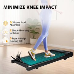 Under Desk Treadmill with Incline Remote Control 4 in 1 Walking Running Pad Machine Adjustable Speeds LED Display for Home or Office B1S