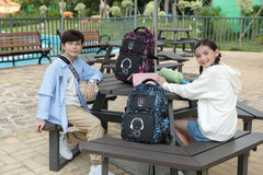 School Bags for Teenage Boys Camo Casual Backpacks Luminous Unisex Kids Rucksack Travel Canvas Daypack College Bookbag Waterproof Lightweight Student Back Pack Sling Shoulder Backpacks Set