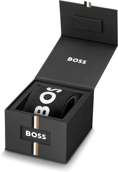 BOSS Men'S 43 Mm Chronograph Quartz Watch Hero Collection with Stainless Steel Bracelet Link or Mesh, Date Function, 3 Sub-Dials, 5ATM Water Resistant