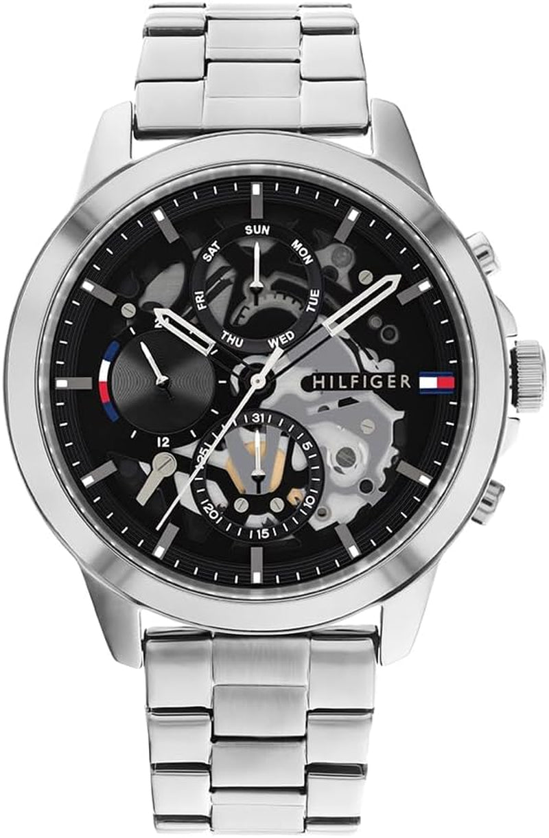 Tommy Hilfiger Men's Multifunction Quartz Watch - Stylish Stainless Steel or Leather Bracelet