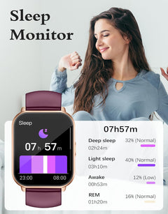 Smart Watch Answer Dial Call,Smart Watches for Women Men HD Touch Screen Fitness Watch with Spo2-Monitor Heart Rate Sleep Monitor Pedometer Watch Multi Sports Mode for Android Ios