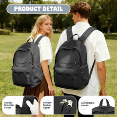 Lightweight School Travel Water Resistant Rucksack Backpack, Laptop Casual Daypack College Secondary School Bags Bookbag for Teenage Girls Boys Women Men