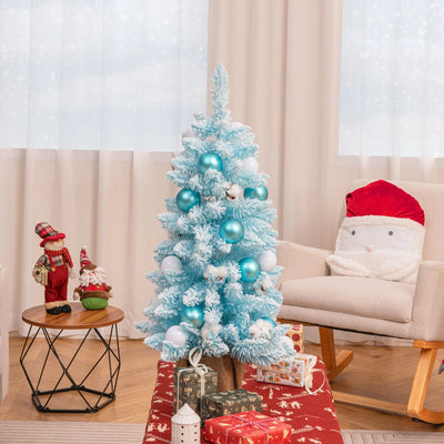 90 CM Artificial Mini Christmas Tree with 12 Natural Cotton Balls