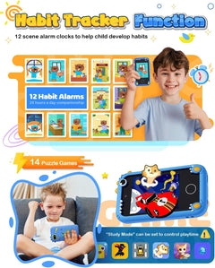 Kids Smart Phone for Boys Ages 3-8, Dinosaur Phones Toys with Dual Camera, Toddler Touchscreen Phone Educational Toys for Kids, Christmas Birthday Gifts for 3 4 5 6 7 8 9 10 Year Old Boys