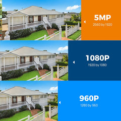 【5MP+3TB Hard Drive】 Wireless Security Camera System with 12"Monitor Wireless CCTV System 10CH Nvr,4X5Megapixel Outdoor Wifi IP Camera with 2-Way Audio Night Vision Remote View Instant Alert