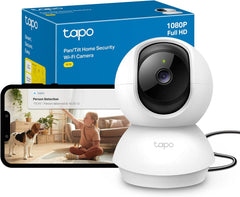 TC70 Pan/Tilt Indoor Camera House Security Camera, Dog Camera, Pet Camera with AI Detection, Baby Camera Monitor, 1080P Full HD, 360° View, Night Vision, Works with Alexa,No Monthly Fee