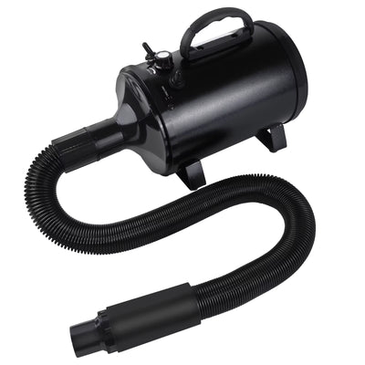 2000W-2800W Pet Hair Dryer, 35°C and 65 °C, Speed: 50M/S ~ 100M/S, Stepless Adjustable, 2.5M Extendable Hose, 3 Nozzles