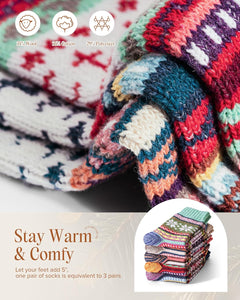 Cozy Christmas Socks for Women - Perfect Gifts for Mum, Grandma, Daughter, and Sister - Thermal Winter Stocking Fillers