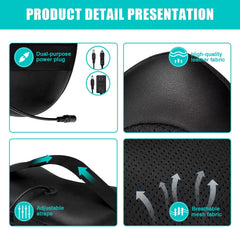 Ultimate Shiatsu Back Neck Massager Pillow with Heat - Deep Tissue Relief for Home & Car
