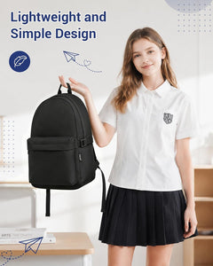 Backpack School Bag for Girls Boys Teenage College Students, Rucksack for Men Women, Large and Lightweight Travel Backpack 22L