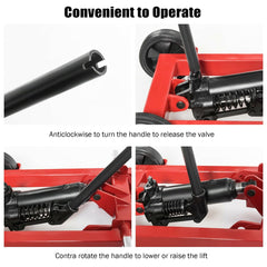 Lawn Mower Lift Jack with Wheels for Garden Tractors