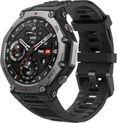 T-Rex 3 Adventure Smartwatch - 48mm AMOLED Display, Dual Band GPS, 27-Day Battery, Offline Maps, 170 Sports Modes, 45M Freediving & NFC Payment
