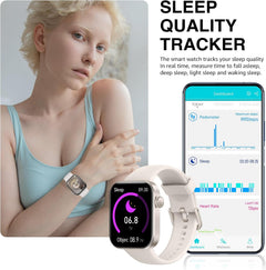 Smart Watch for Women Men Answer/Make Call, 1.85" Touchscreen Fitness Tracker with Heart Rate Blood Pressure Sleep Monitor, 140+ Sport Modes Smartwatch, IP68 Waterproof Fitness Watch for Android Ios