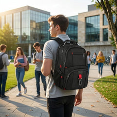 Travel Laptop Backpack Large, 17.3 Inch Backpack 50L School Bag Water Resistant, Work Computer Rucksack for Men anti Theft TSA, Laptop Bags for School College Business