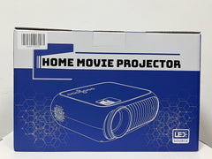 Home Theater Projector - 1080P Full HD, Upgraded 12000 Lux Mini Projector Compatible with iOS, Android, Tablets, PCs, TV Sticks, USB, DVDs, and Gaming Consoles