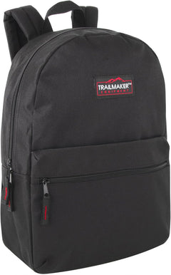 Classic Vintage Backpack for Adults and Kids with Adjustable Padded Shoulder Straps | School Bookbags for Girls, Boys (Black)