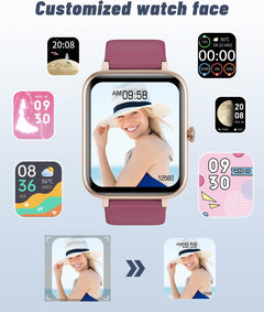 Smart Watch Answer Make Call,Smart Watches for Women Men with Heart Rate/Spo2/Sleep Monitor,Step Calories Counter,Sports Fitness Tracker SMS Notification,Ip68 Waterproof for Ios Android Phone