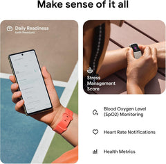 Google  Charge 6 Activity Tracker with 6-Months Premium Membership Included, 7 Days Battery Life and Google Wallet and Google Maps