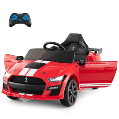 12V Kids Ride on Car Electric Licensed Ford Mustang Shelby GT500 for Kids Aged 3-8