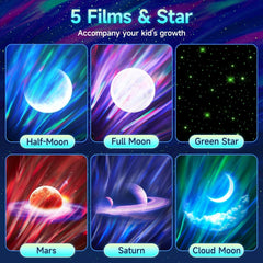Galaxy Projector - Stunning Star & Moon Light Show with 16 Colors, Bluetooth & Remote Control, Perfect Christmas Gift for Kids & Adults