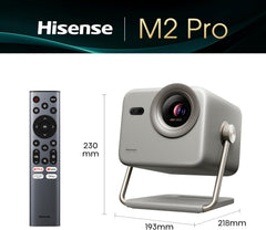 Hisense 4K Laser Projector M2TUK Pro, up to 200''Size, Triple Laser, Dolby Vision, HDR10, IMAX Enhanced, DTS Virtual:X, Dolby Audio and VIDAA OS, and Netflix, Youtube, Disney+
