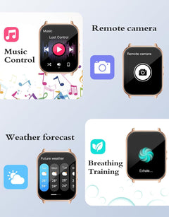 Smart Watch Answer Dial Call,Smart Watches for Women Men HD Touch Screen Fitness Watch with Spo2-Monitor Heart Rate Sleep Monitor Pedometer Watch Multi Sports Mode for Android Ios