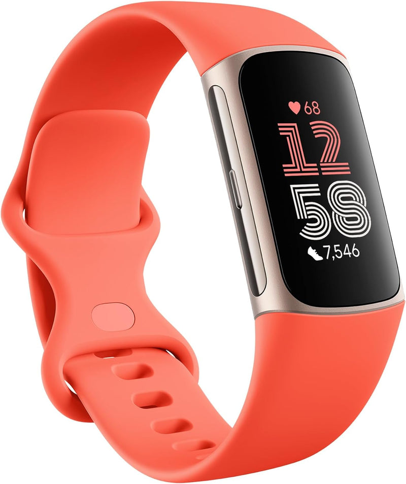 Google  Charge 6 Activity Tracker with 6-Months Premium Membership Included, 7 Days Battery Life and Google Wallet and Google Maps