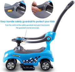 Kids 3 in 1 Ride on Car with Push Handle