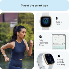 Google  Sense 2 Smartwatch - Advanced Health & Fitness Tracker with Built-In GPS, 6-Day Battery Life, Compatible with iOS & Android