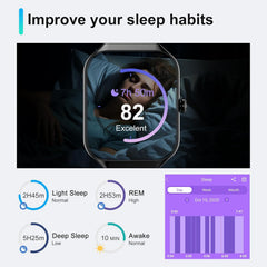 Smart Watch for Men Women Answer/Make Calls, 1.96" HD Fitness Watch with Heart Rate Monitor Sleep Monitor, 113+ Sports Activity Trackers with Step Counter, IP68 Waterproof, Smartwatch for Android/Ios