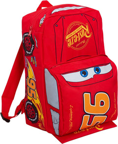 Cars 3D Backpack Kids Lightning Mcqueen School Nursery Lunch Bag Rucksack Red 95