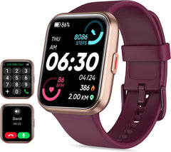 Stylish Smart Watch for Women - Alexa Built-In, HD Display, Heart Rate & Sleep Tracker, 120 Sports Modes, 3ATM Waterproof, Compatible with iPhone & Android