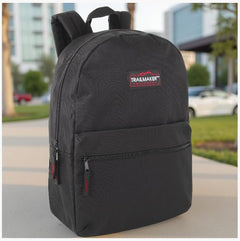 Classic Vintage Backpack for Adults and Kids with Adjustable Padded Shoulder Straps | School Bookbags for Girls, Boys (Black)