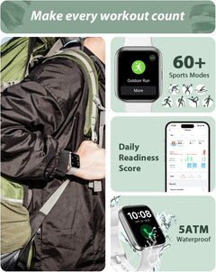 All-in-One Smart Watch for Men & Women - HD Fitness Tracker with Alexa, Heart Rate Monitor, 120 Sports Modes, Waterproof & Call Function for iPhone & Android
